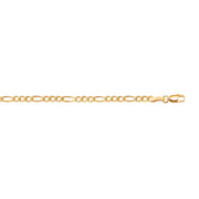 10K Gold 2.6mm Figaro Chain