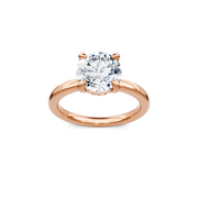 Yellow 14K Gold Classic Diamond Accent Engagement Rings