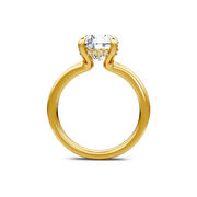 Yellow 14K Gold Classic Diamond Accent Engagement Rings