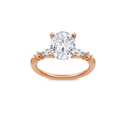 Yellow 14K Gold Classic Diamond Accent Engagement Rings