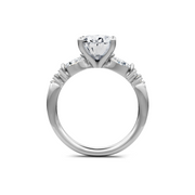 Yellow 14K Gold Classic Diamond Accent Engagement Rings