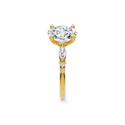 Yellow 14K Gold Classic Diamond Accent Engagement Rings