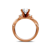 Yellow 14K Gold Classic Diamond Accent Engagement Rings