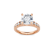 Yellow 14K Gold Classic Diamond Accent Engagement Rings