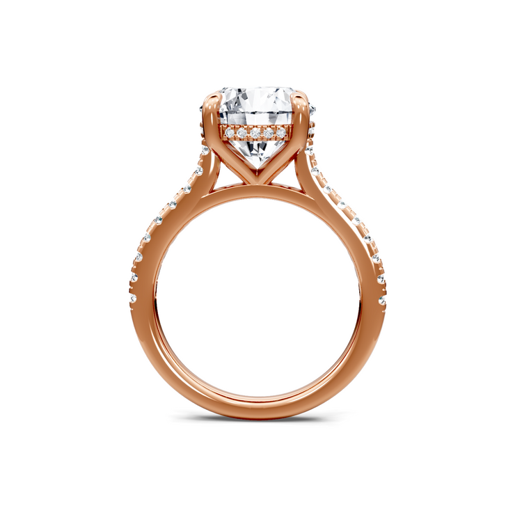 Yellow 14K Gold Classic Diamond Accent Engagement Rings