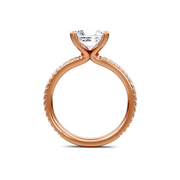 White 14K Gold Classic Diamond Accent Engagement Rings