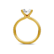 White 14K Gold Classic Diamond Accent Engagement Rings