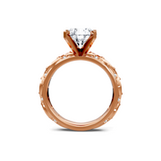 Yellow 14K Gold Classic Diamond Accent Engagement Rings