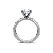 Yellow 14K Gold Classic Diamond Accent Engagement Rings