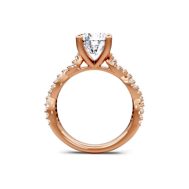 Yellow 14K Gold Classic Diamond Accent Engagement Rings