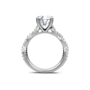 Yellow 14K Gold Classic Diamond Accent Engagement Rings