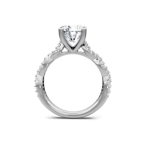 Yellow 14K Gold Classic Diamond Accent Engagement Rings