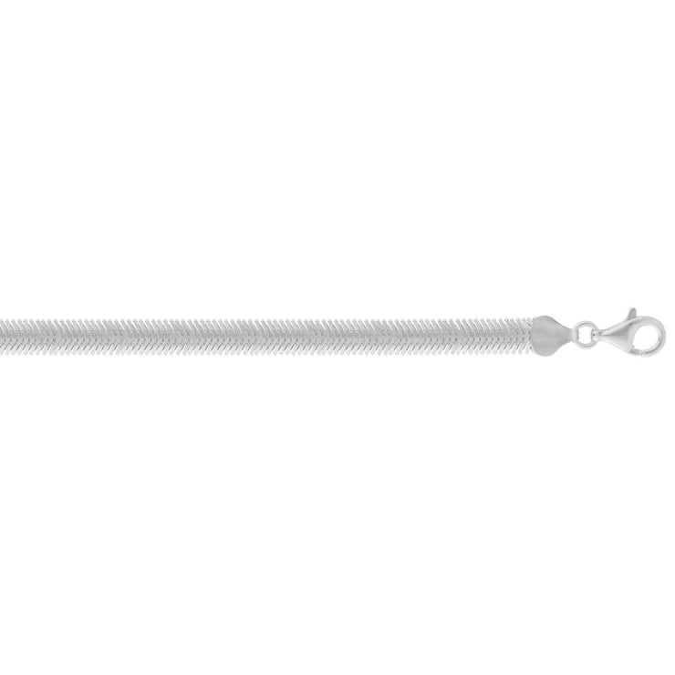 Silver 6.4mm Oval Snake Chain