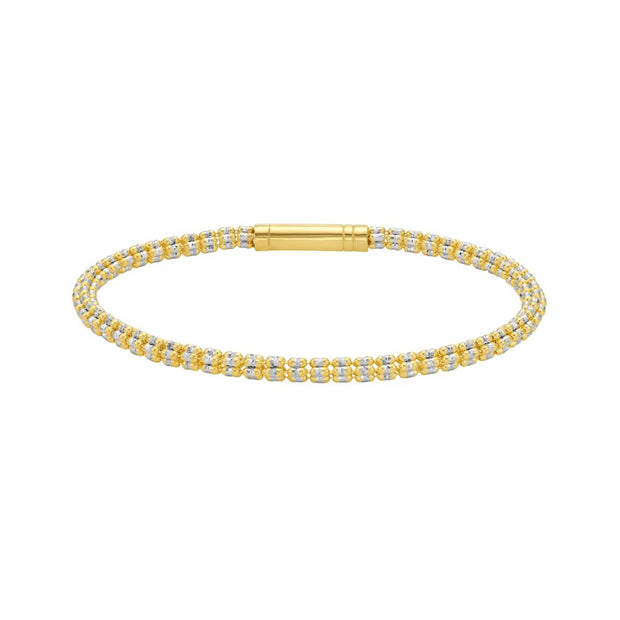 14K  3.3mm Fancy Ice Chain Bracelet