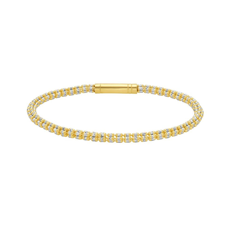 14K  3.3mm Fancy Ice Chain Bracelet