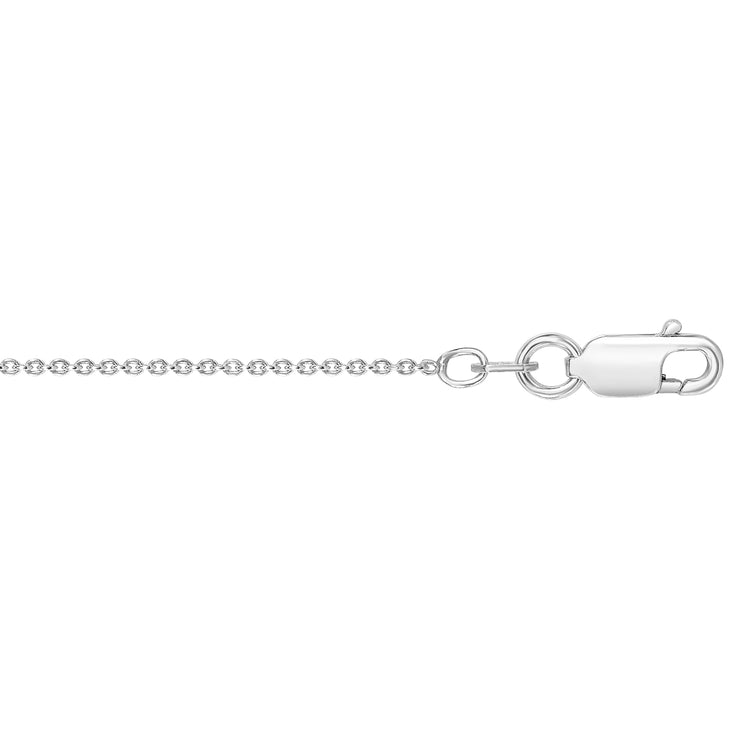 Silver 1.1mm Round Cable Chain