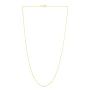14K Gold 0.9mm Diamond Cut Bead Chain