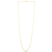 14K Gold 1.5mm Diamond Cut Cable Chain