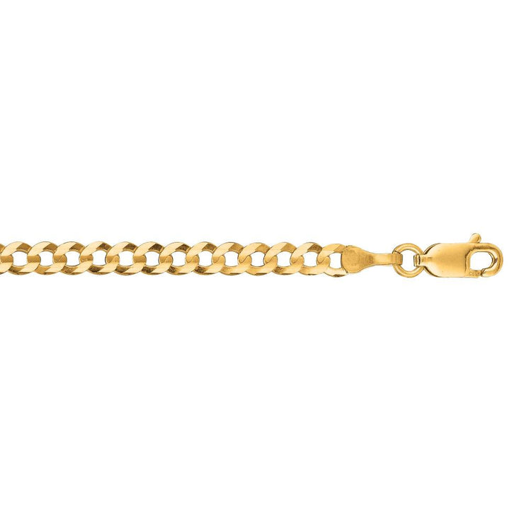 14K Gold 3.2mm Comfort Curb Chain