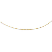14K Gold 1.5mm Round Omega with Screw Back Lock