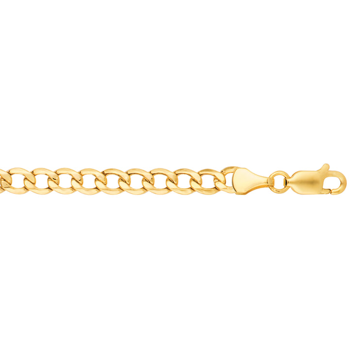 14K Gold 20"" 5.3mm Lite Curb Chain