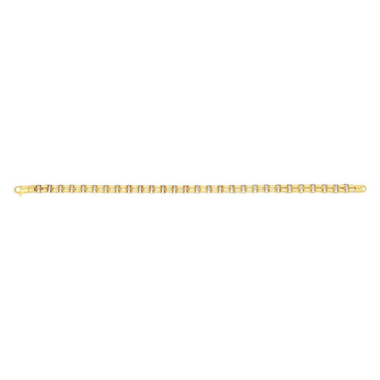 14K Gold Fancy Double Anchor Link