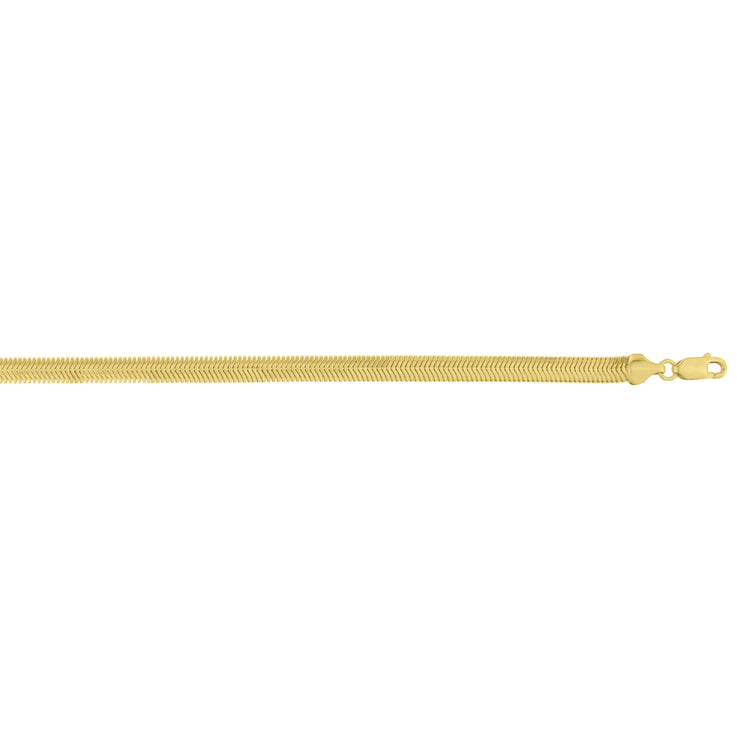 14K 5.3mm Oval Snake Chain