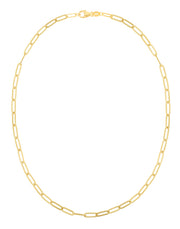14K 4mm Paperclip Chain