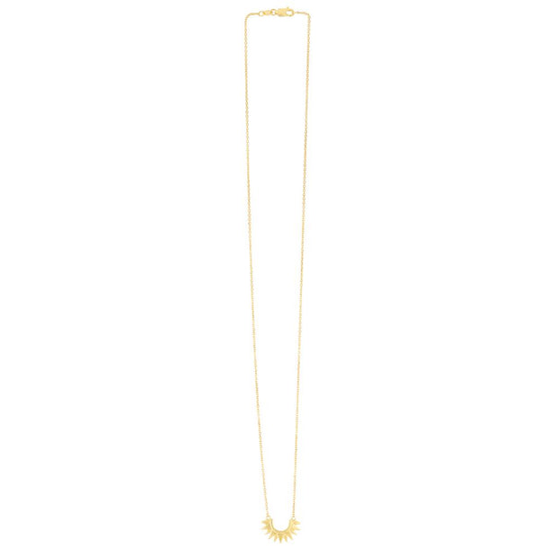 14K Sunburst Necklace