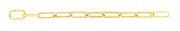 14K 8mm Paperclip Chain