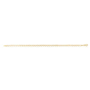 14K Gold Heart Link Necklace