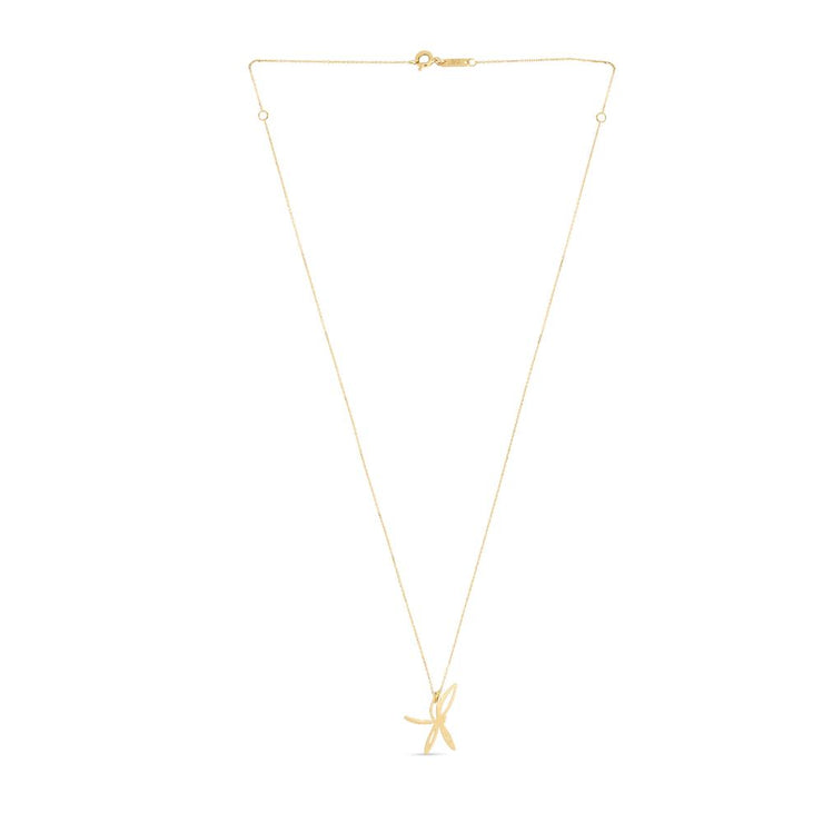 14K Dragonfly Necklace