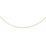 14K Gold 1.5mm Round Omega with Screw Back Lock