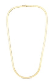 14K Gold 4mm Imperial Herringbone Chain