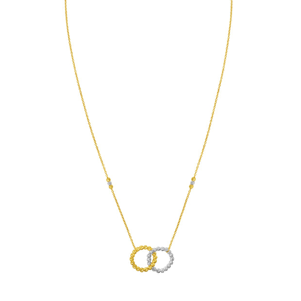 14K TT Interlocking Necklace