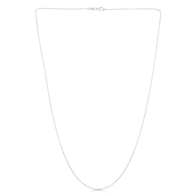 14K Gold 0.87mm Diamond Cut Cable Chain