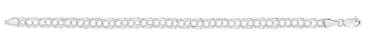 14K Gold Small Double Link Charm Bracelet