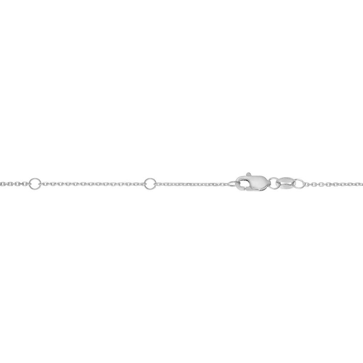 14K Gold 0.87mm Double Extendable Diamond Cut Cable Chain