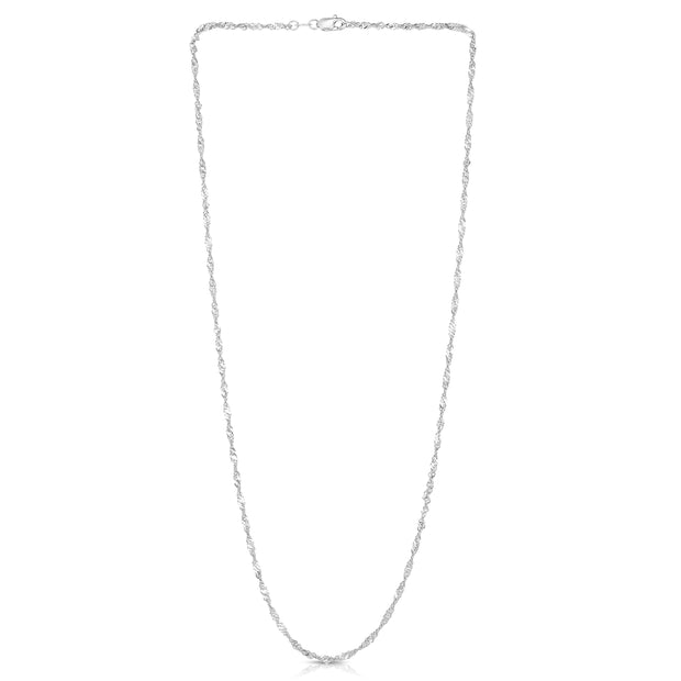 14K Gold 1.8mm Singapore Chain