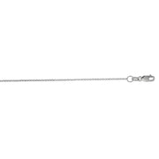 14K Gold 1.1mm Diamond Cut Rolo Chain