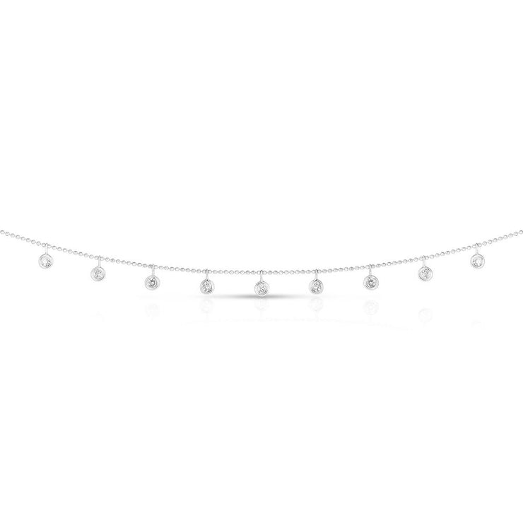 14K Gold .50ct Dangling Diamonds Necklace