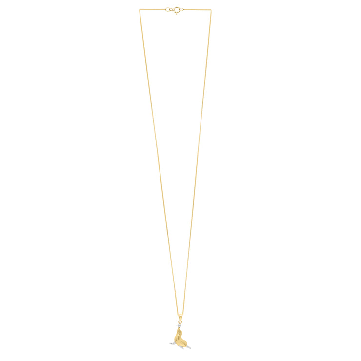 10K Seal Necklace