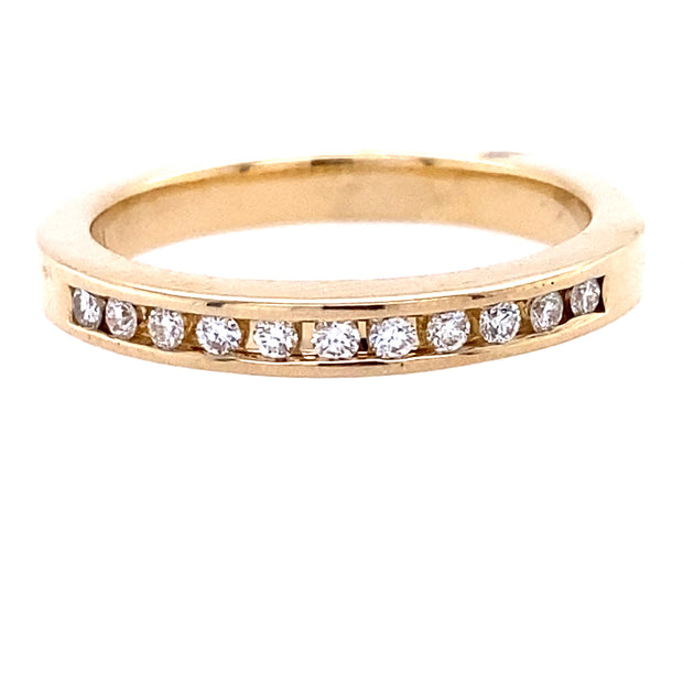 10k Yellow Gold Diamond Anniversary Ring